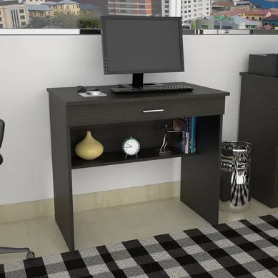 Escritorio Negro Melamina Office 1