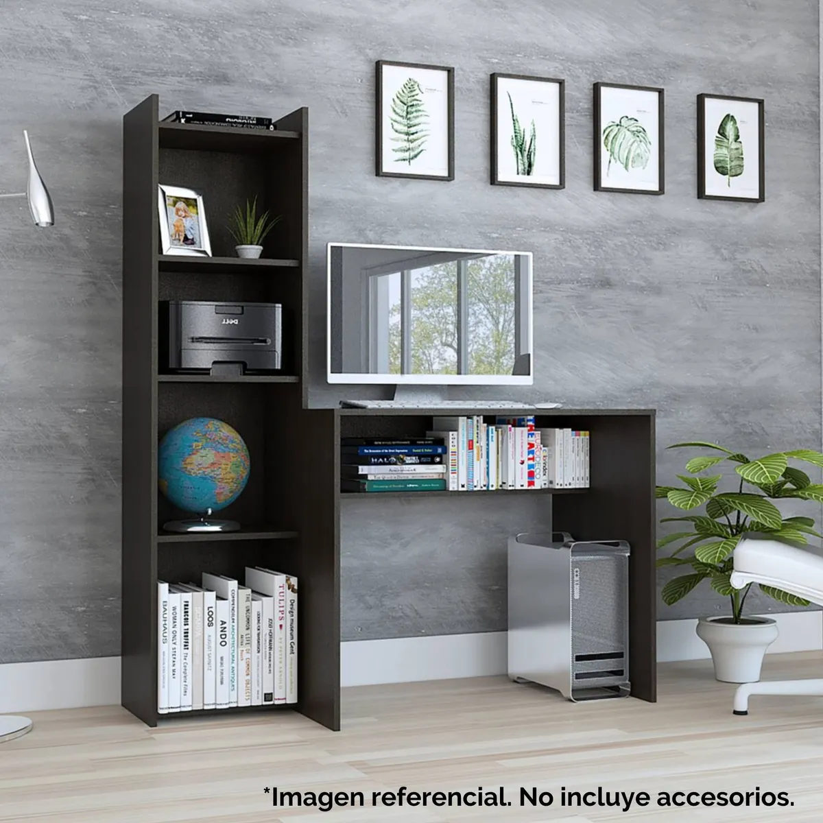 TUHOME - Escritorio Wengue Melamina Napoli