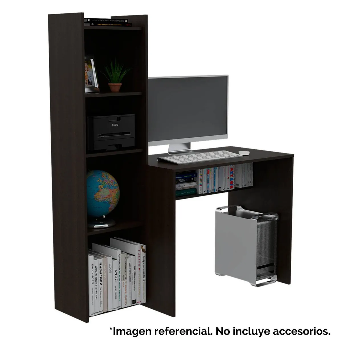 TUHOME - Escritorio Wengue Melamina Napoli