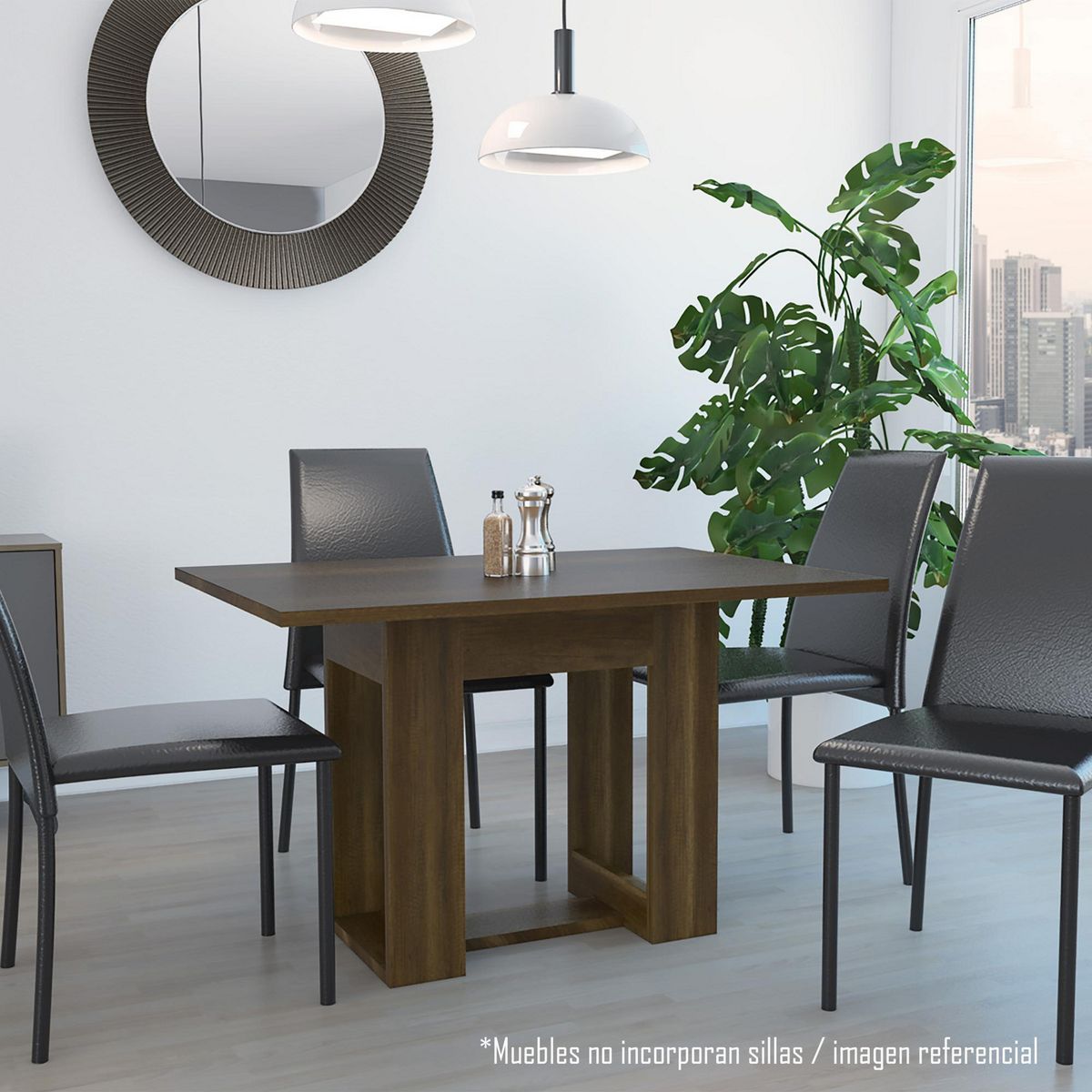 TUHOME - Mesa de Comedor Volterra 120 Caramelo