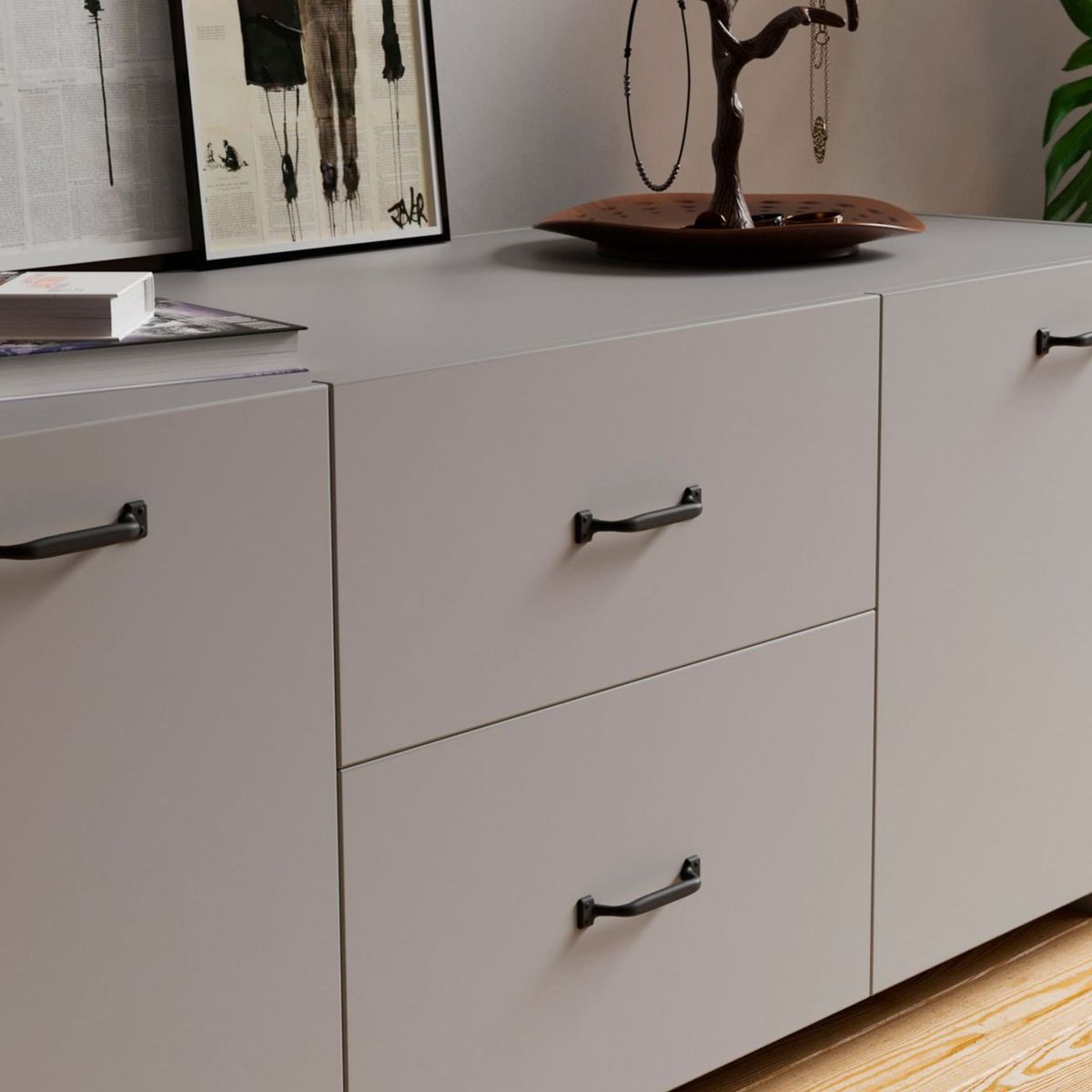 GAMET - Jalador de Asa Zamak Negro Mate 96 mm