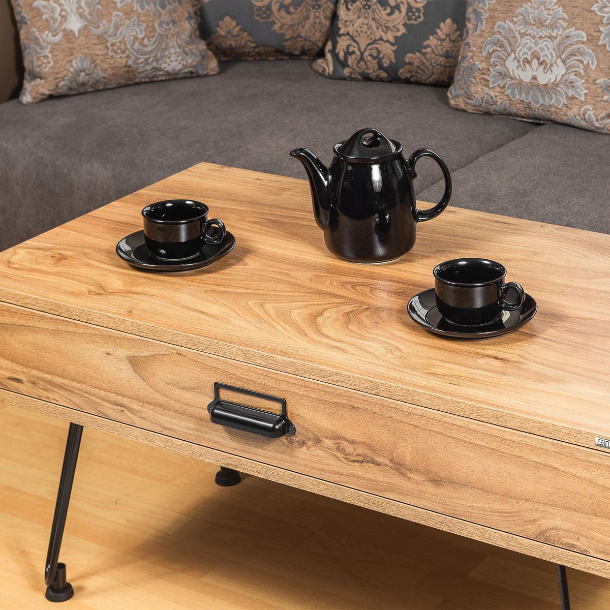 GAMET - Jalador de Concha Zamak Negro Mate 96 mm