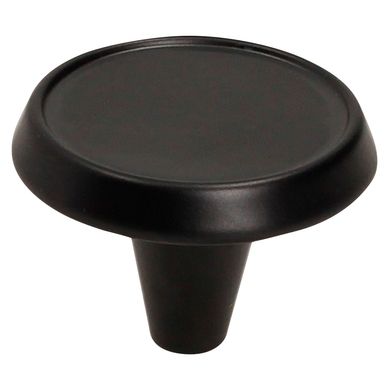 Tirador de Perilla Zamak Negro Mate 39 mm.