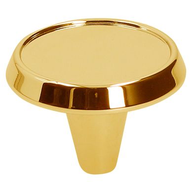 Tirador de Perilla Zamak Latn Brillo 39 mm.