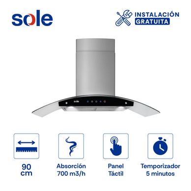Campana Extractora Sole 90cm Venus Basic