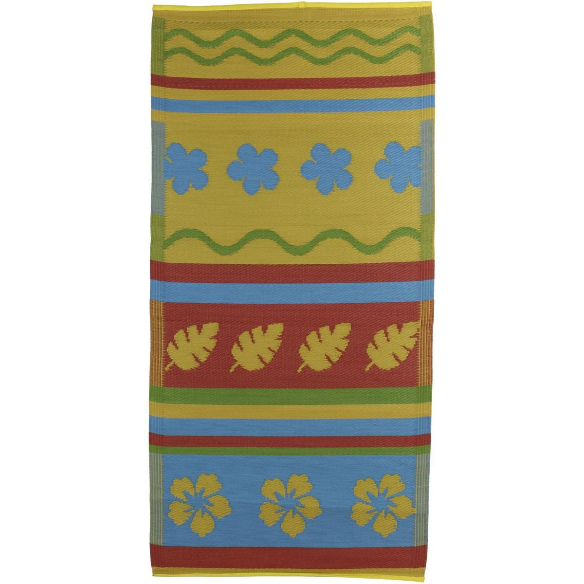 JUST HOME COLLECTION - Alfombra de Terraza Estrellita Playa Floral 90 x180 cm
