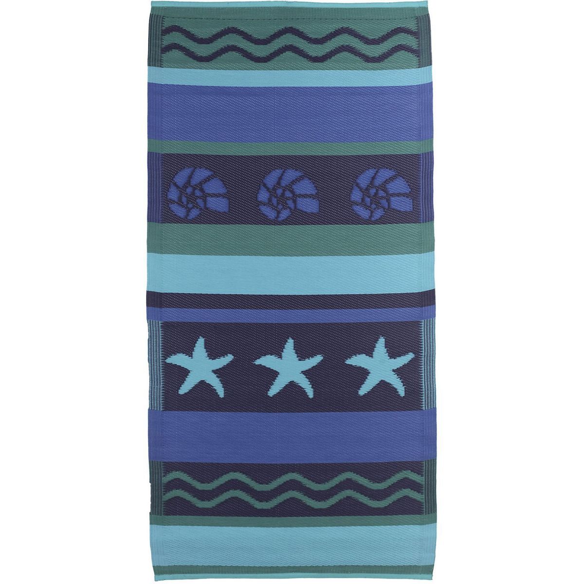 JUST HOME COLLECTION - Alfombra de Terraza Estrellita Playa Marino 90x180 cm