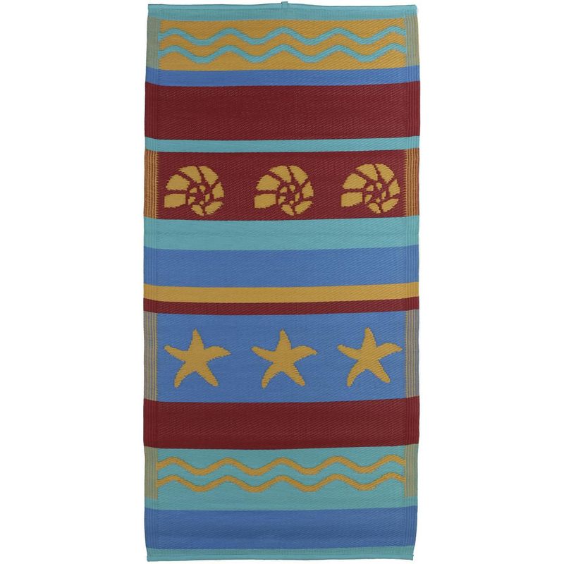 JUST HOME COLLECTION - Alfombra de Terraza Estrellita Playa Marino 90 x180cm