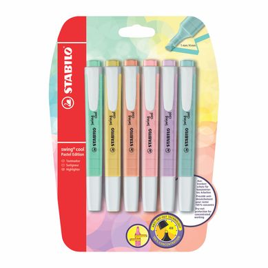 Resaltadores Swing Cool x6 Pastel