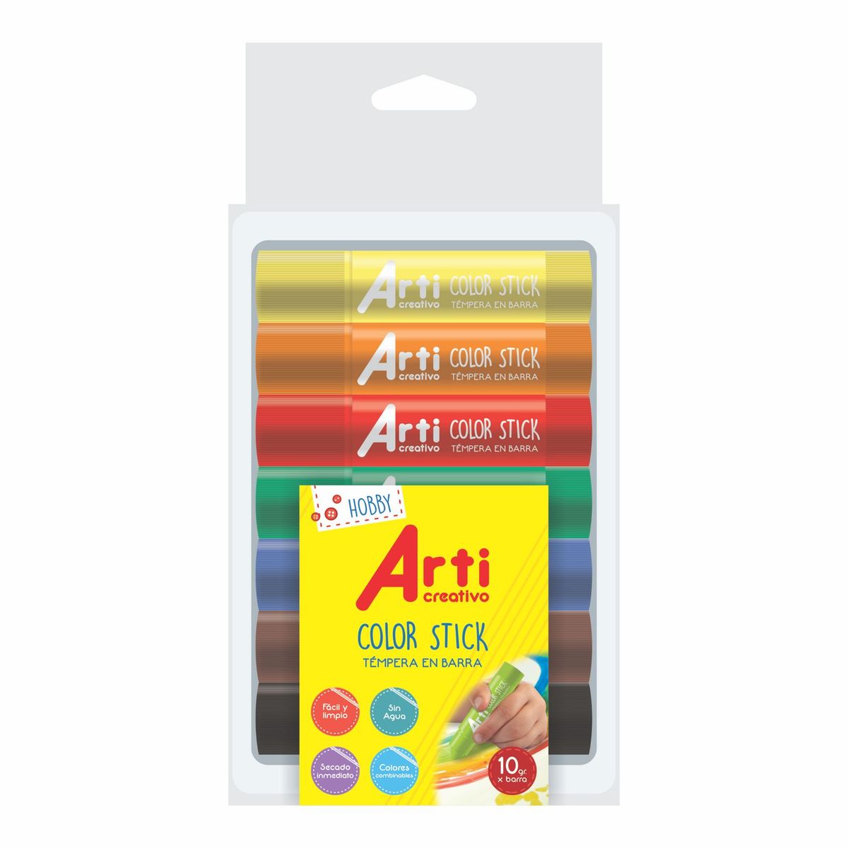 ARTI CREATIVO - Témpera Barra x 7 Basic