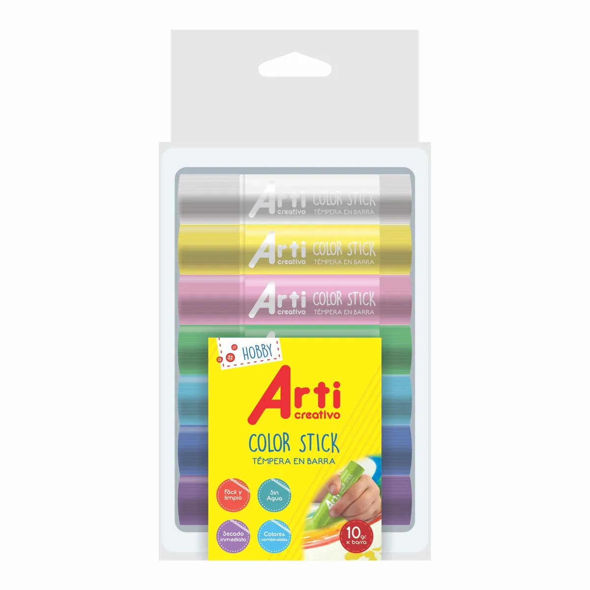 ARTI CREATIVO - Témpera Barra x7 Pastel