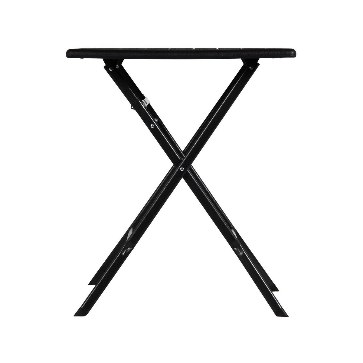 JUST HOME COLLECTION - Mesa Plegable Cuadrada Negra 62x62x73 Cm