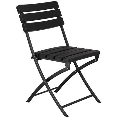 Silla Plegable Tipo Madera Negra