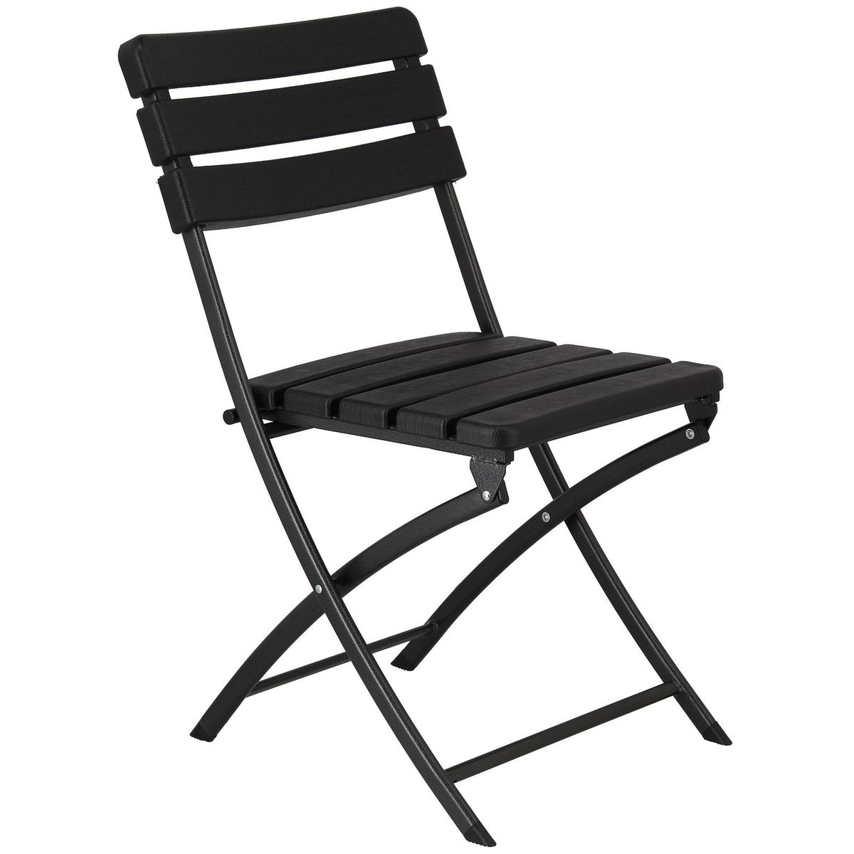 JUST HOME COLLECTION - Silla Plegable Tipo Madera Negra