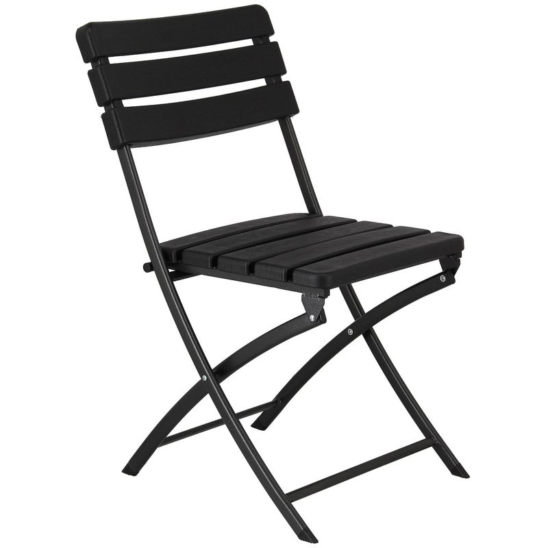 KLIMBER - Silla Plegable Tipo Madera Negra