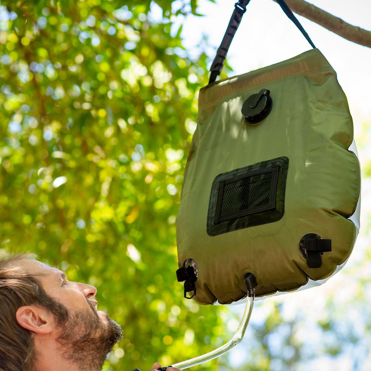 KLIMBER - Ducha Solar con Termómetro 20L