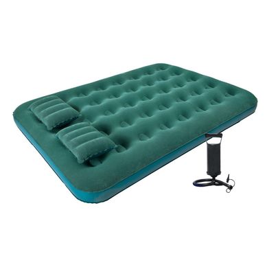 Combo Colchn Inflable 2 Plazas Klimber Verde + Inflador