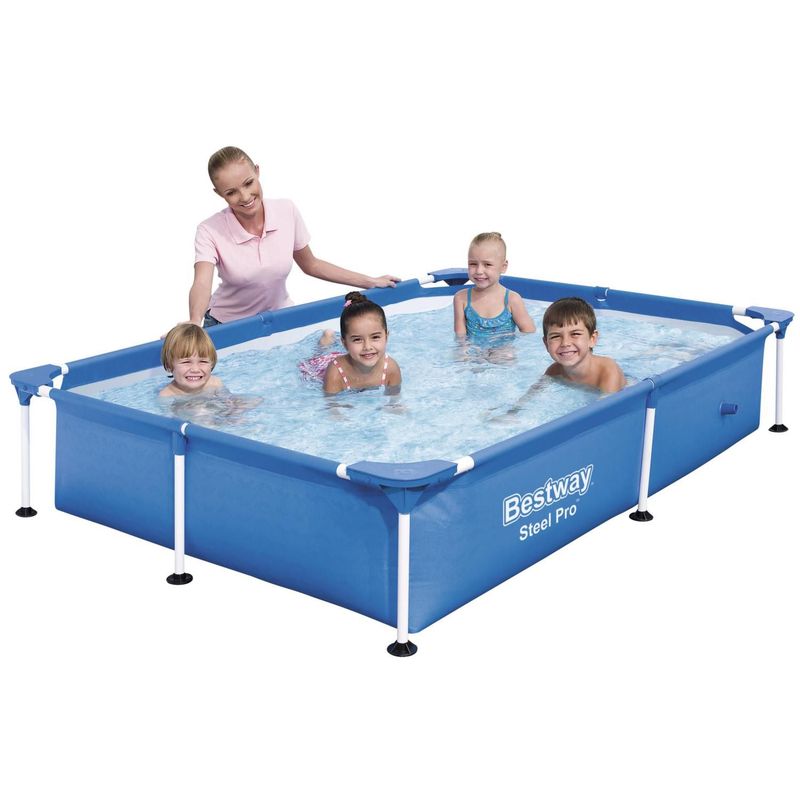 BESTWAY - Piscina Estructural 221x140x43cm Rectangular 1200 litros