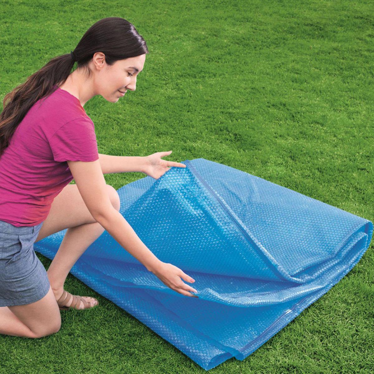 Bestway - Cobertor de Piscina Redonda 462cm