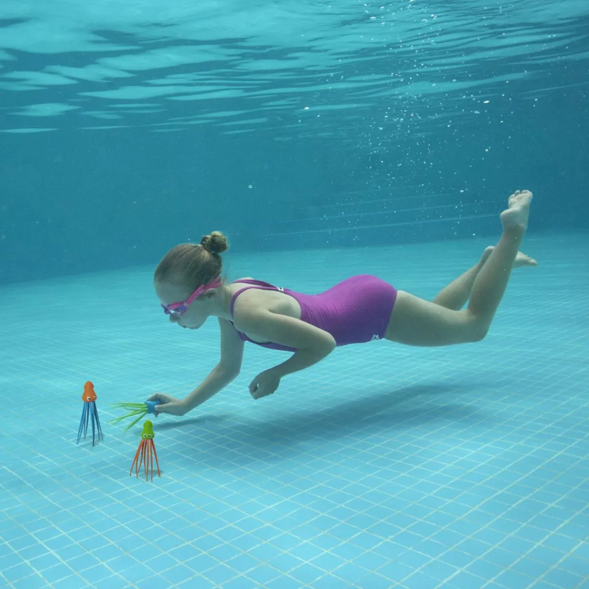 BESTWAY - Juego de Piscina 3 Speedy Squid de Colores