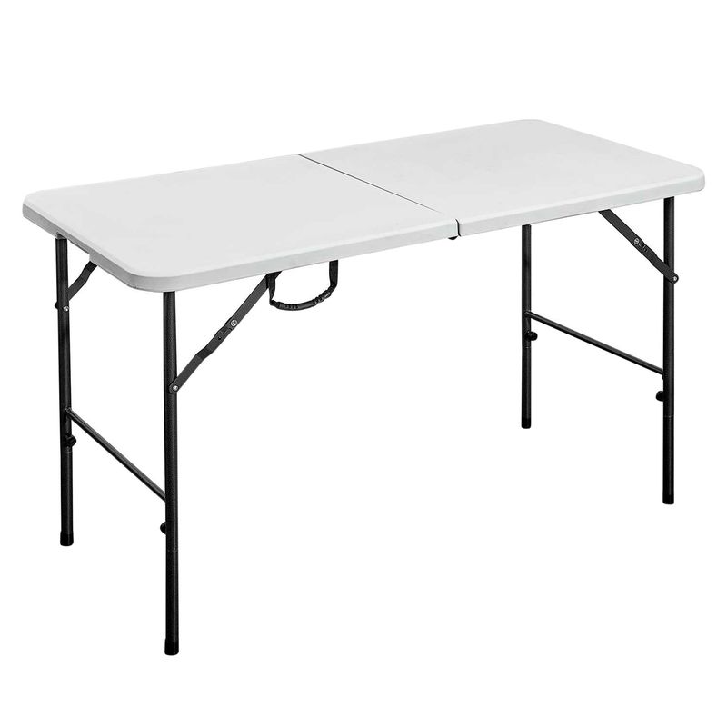  - Mesa Rectangular Plegable 120x60cm Blanco