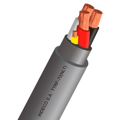 Cable Vulcanizado CD/TTRF-70(NLT) 3x14+1 14 AWG por Rollo