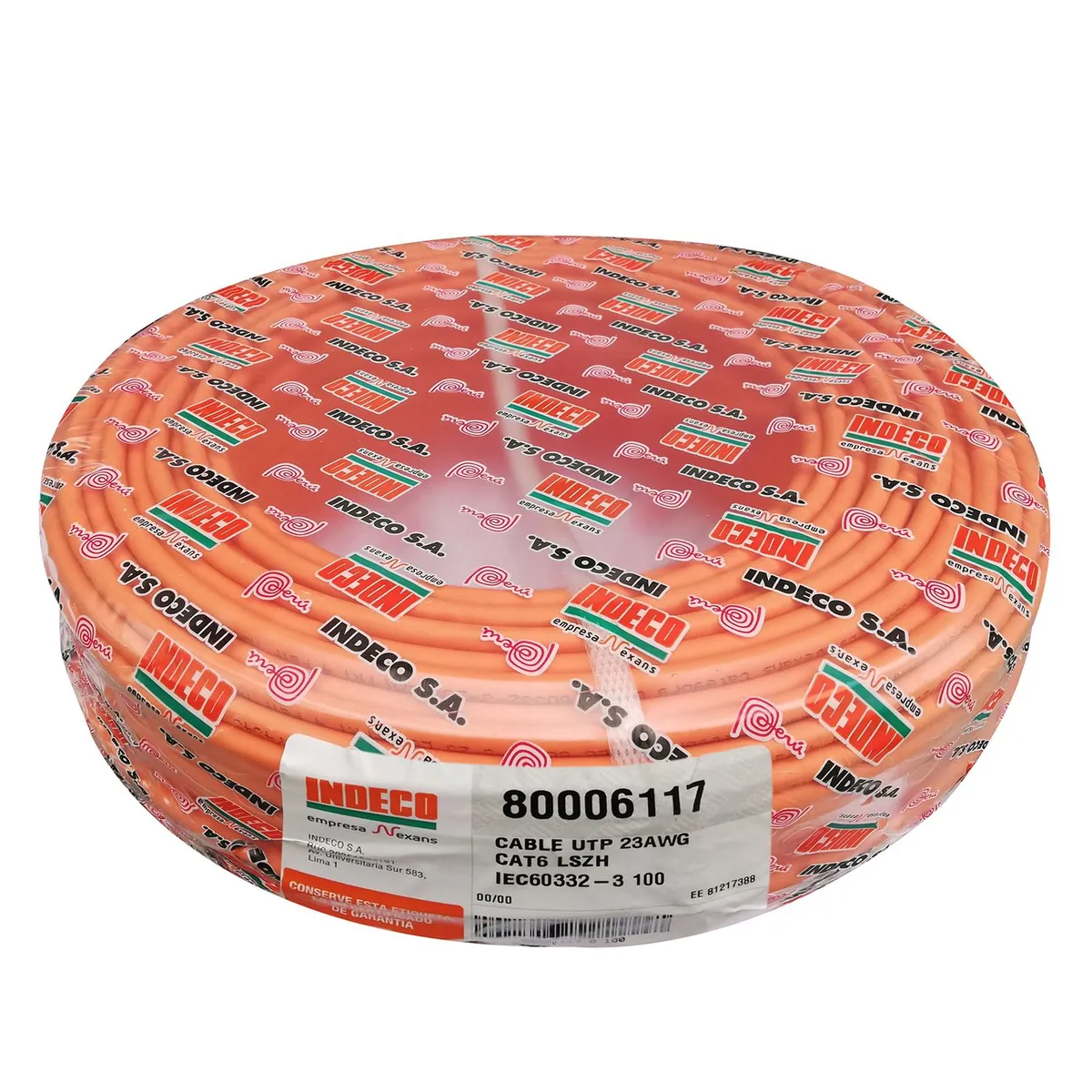 INDECO - Cable UTP categoría 6 23 AWG 100 Metros