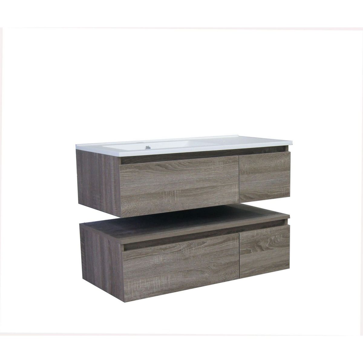 SENSI DACQUA - Mueble de Baño 2 Niveles 90x46x26 cm Café