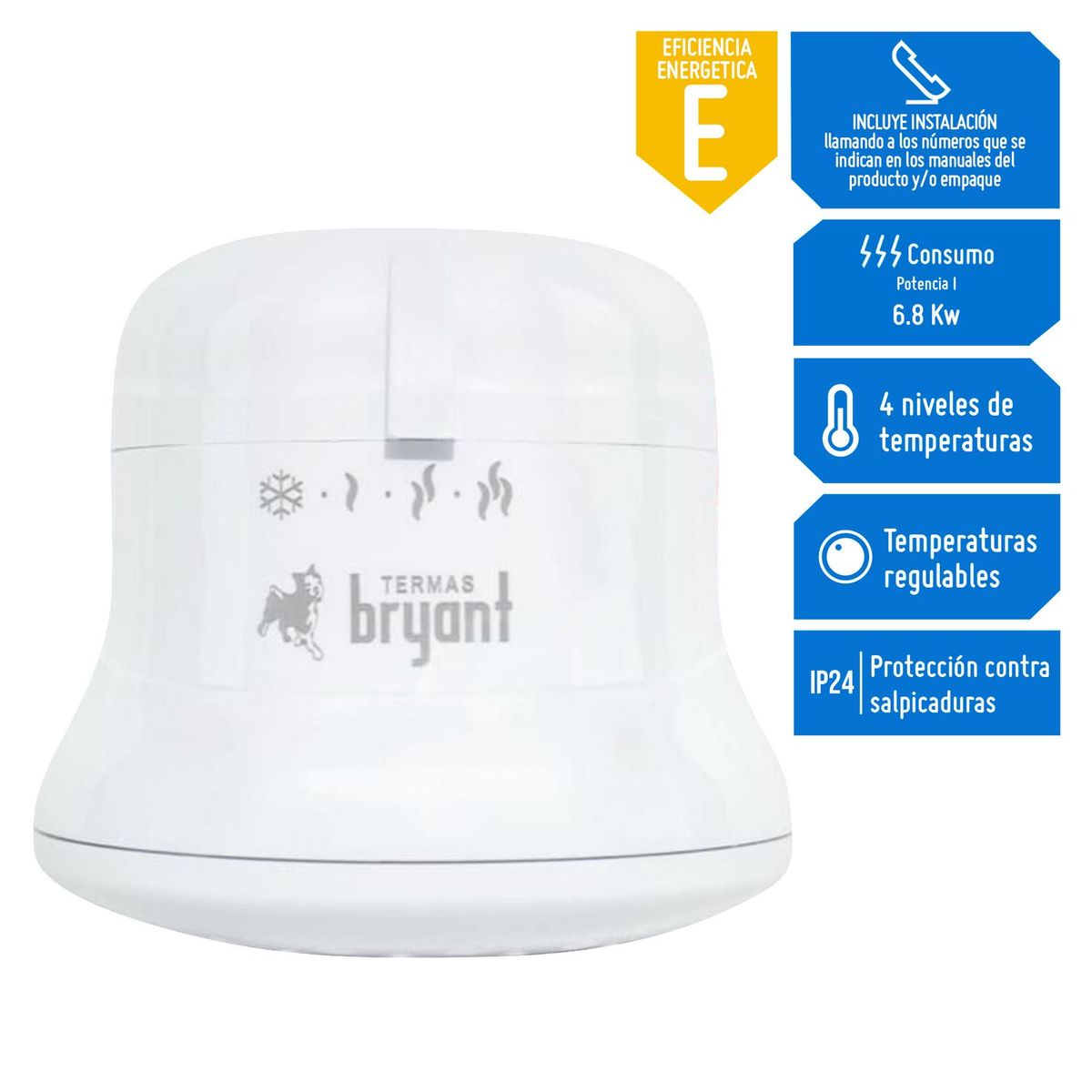 GENERICO - Ducha Eléctrica Bryant Ideale 6.8kW
