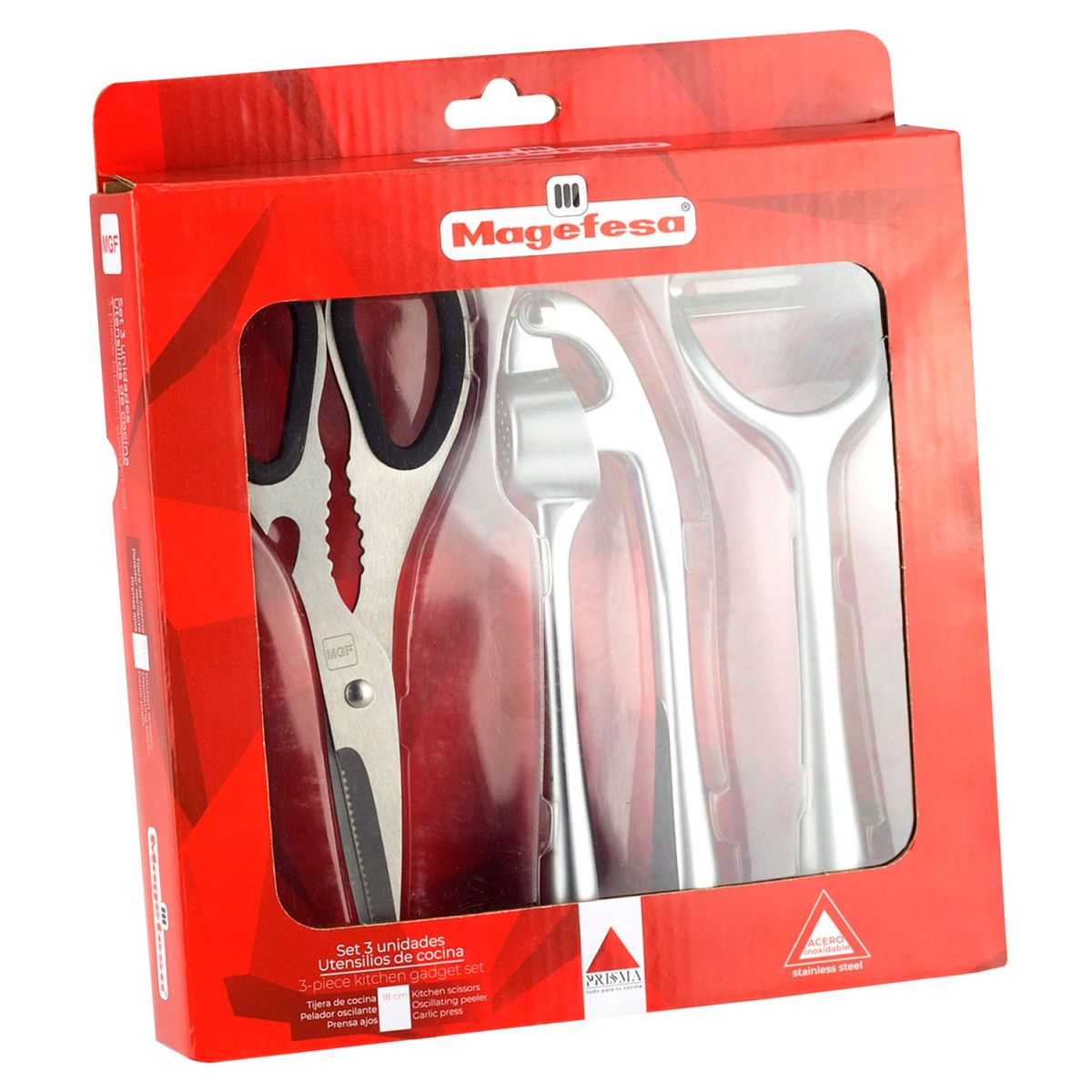Set Utensilios Prisma 3 Piezas, marca MAGEFESA - Foto 2