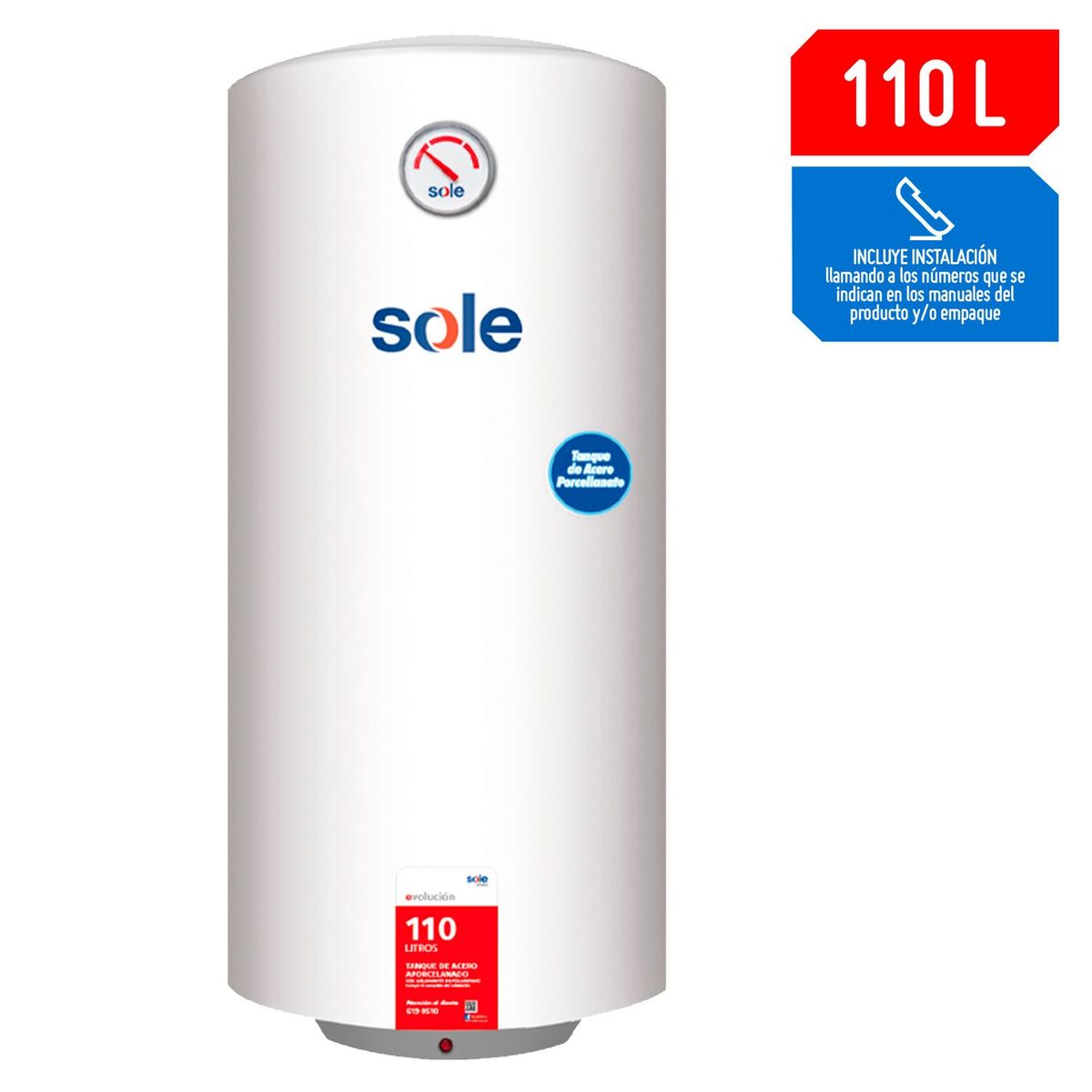 SOLE - Terma Eléctrica Sole Alta Recuperación 110 litros