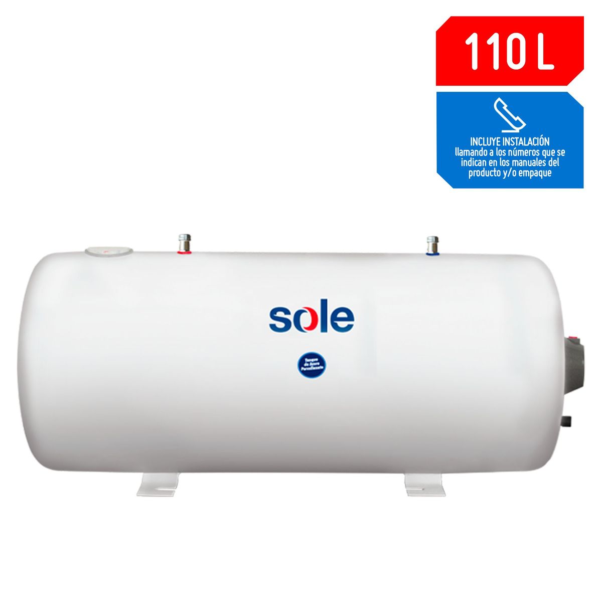 SOLE -  Eléctrica 110 Litros 2000 W de Piso