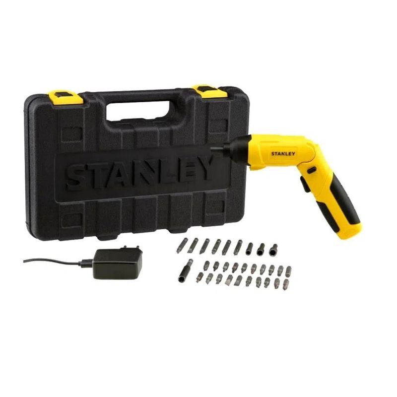 STANLEY - Atornillador Inalámbrico Stanley 1/2" 4V + 30 Accesorios SCS4K 