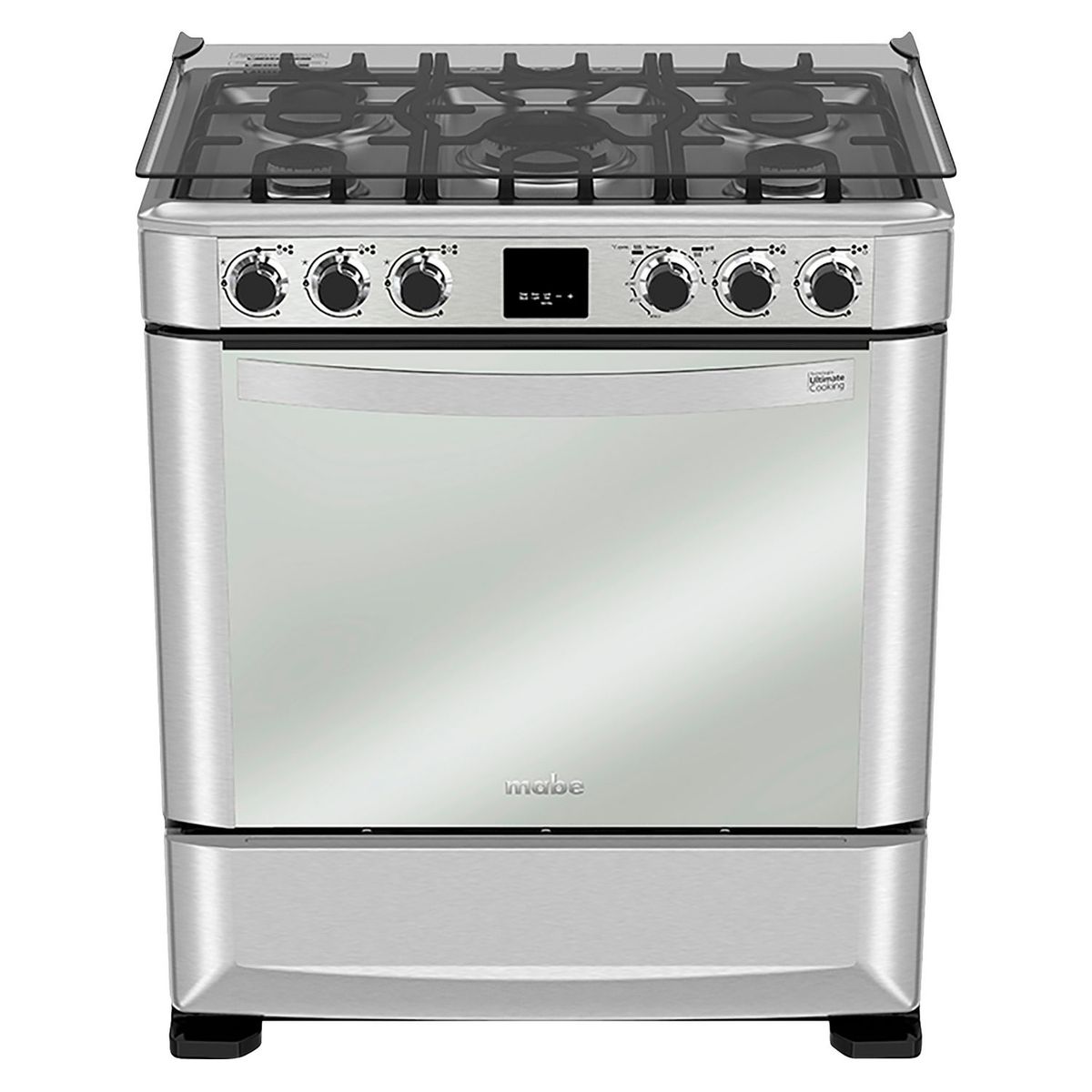MABE - Cocina de Pie a Gas 5 Hornillas Mabe CMP7670FX Inox