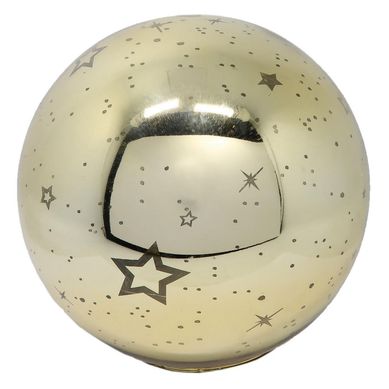 Esfera Decorativa con Led Dorado 12cm