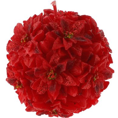 Vela Poinsettia Esfera Roja