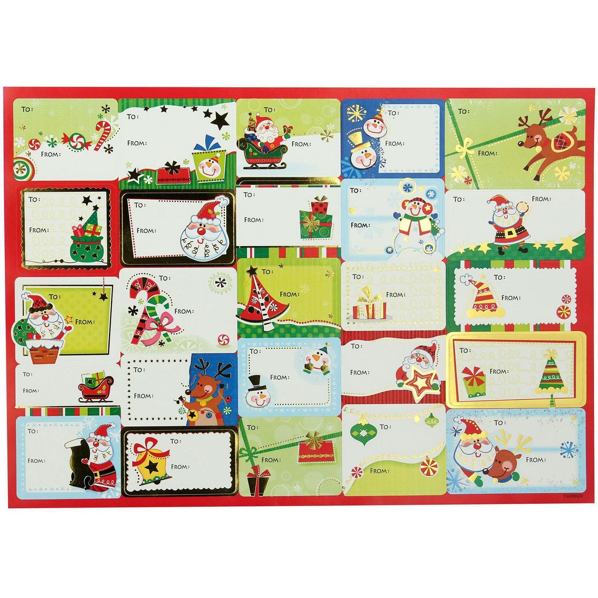 DEAR SANTA - Tarjeta Navidad Sticker