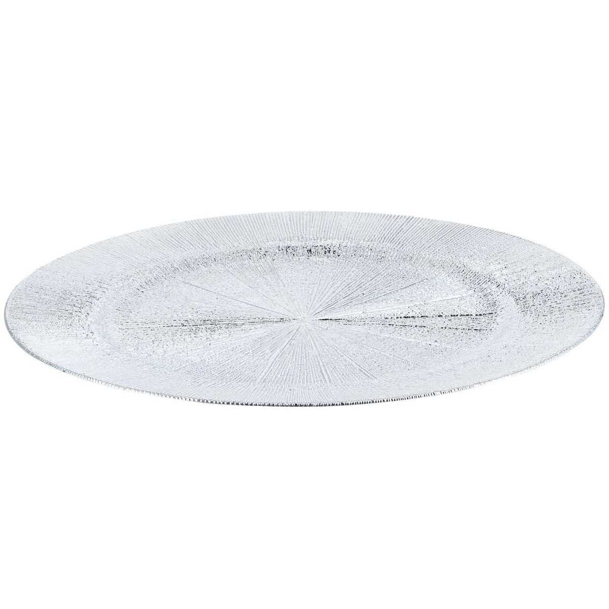 DEAR SANTA - Plato Textura Plateado Navidad 33cm