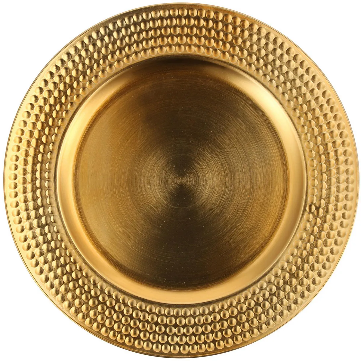 DEAR SANTA - Plato Liso Dorado Navidad 33cm