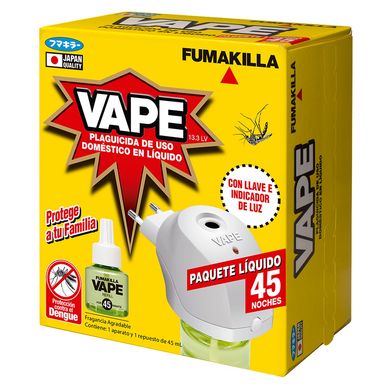 Repelente de Mosquitos Aparato + Refill Lquido 45ml Caja (180) Plaguicida de uso domstico lquido