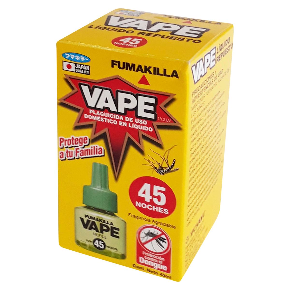 VAPE - Líquido Repuesto 45ml Repelente Pulgas y Garrapatas