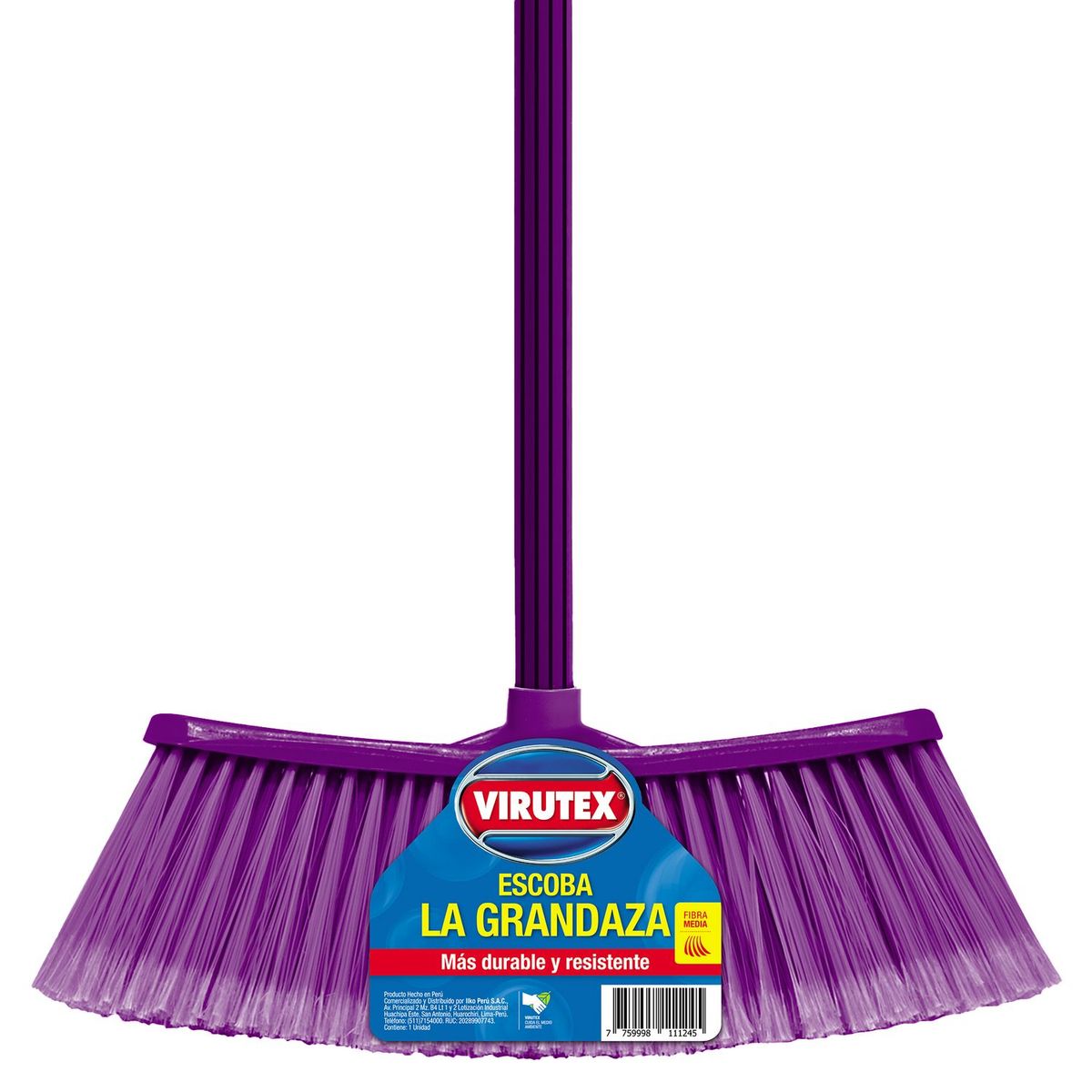VIRUTEX - Escoba De Plástico Granzada Virutex