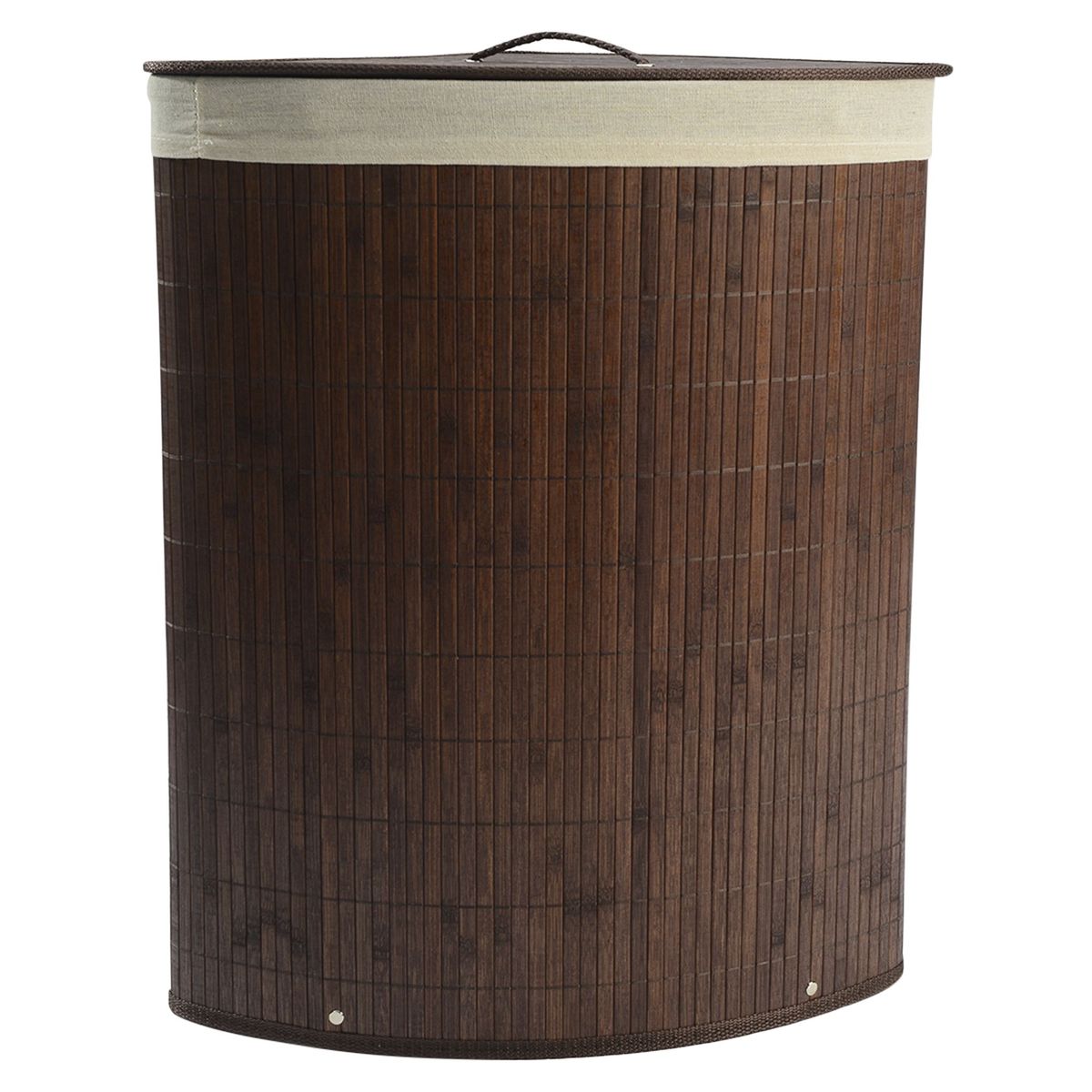 JUST HOME COLLECTION - Cesto de Ropa Bambú Chocolate