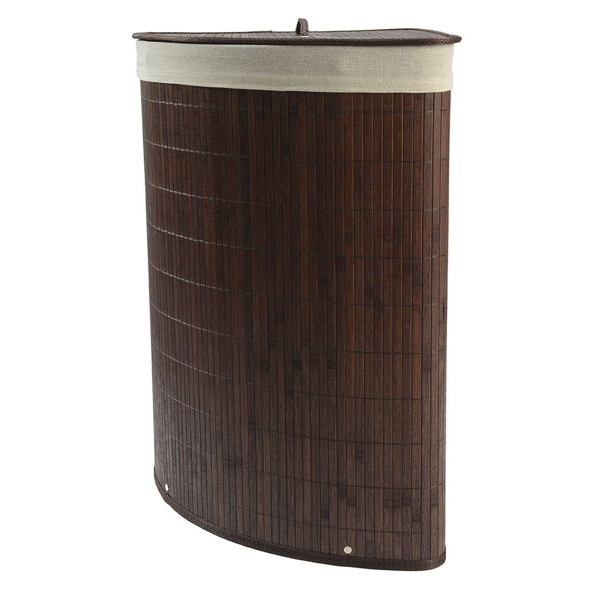 JUST HOME COLLECTION - Cesto de Ropa Bambú Chocolate