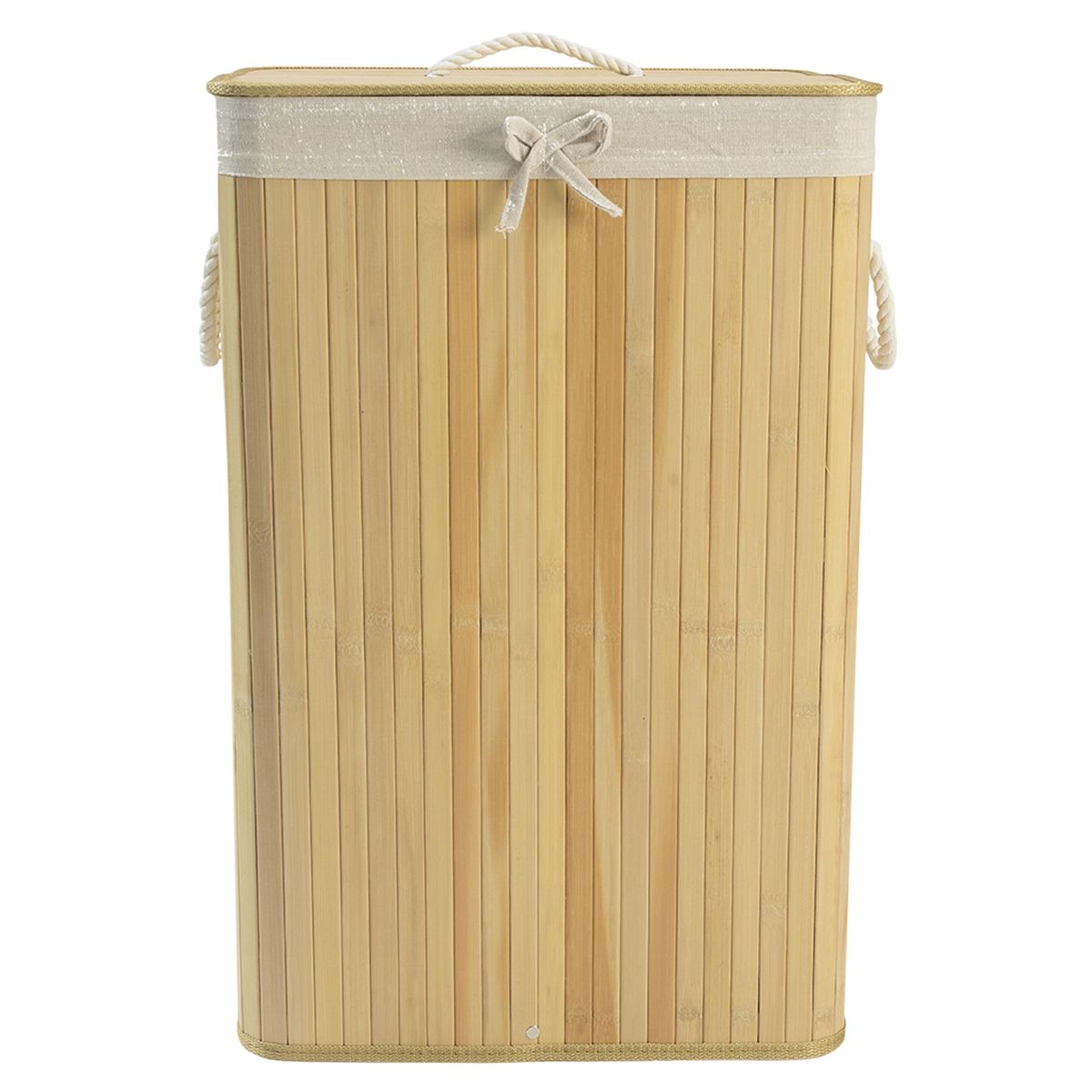 JUST HOME COLLECTION - Cesto de Ropa Rectangular Natural