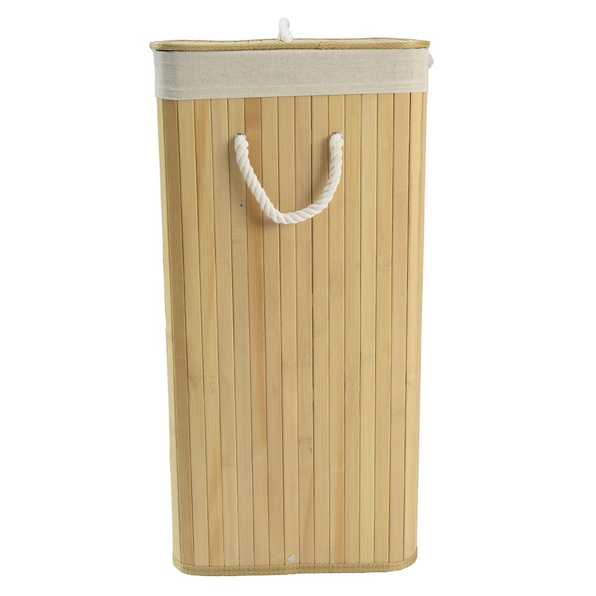JUST HOME COLLECTION - Cesto de Ropa Rectangular Natural