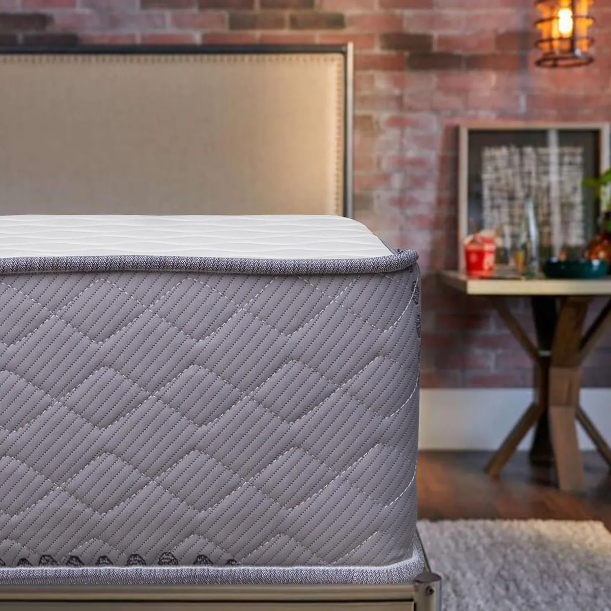 FORLI - Colchón Capella Super Side Forli 1.5 Plazas + Almohada Silicona + Protector