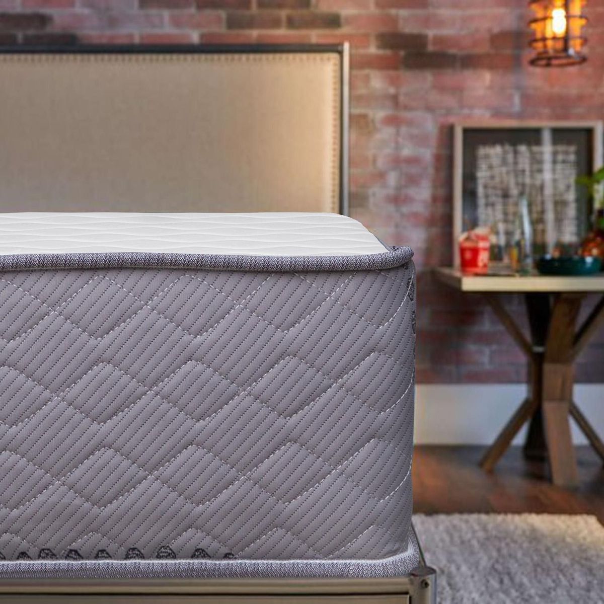 FORLI - Colchón Capella Super Side Queen + 2 Almohadas + Protector