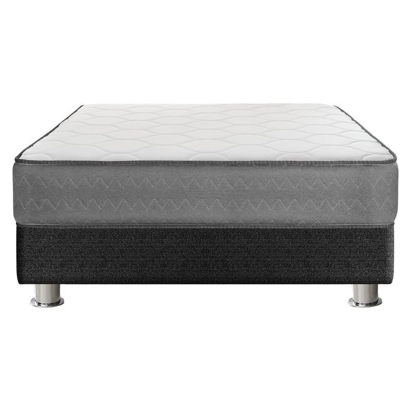 FORLI - Cama Americana Polaris 1 Plaza + Colchón + Almohada + Protector