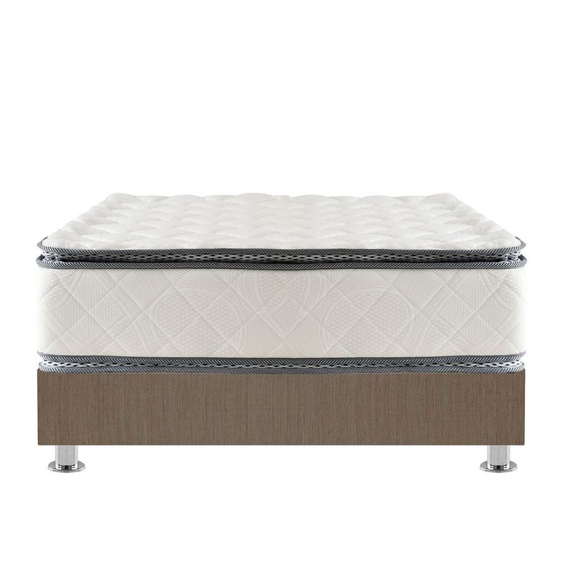 FORLI - Cama Americana Capella Pillow Queen + 2 Almohadas + Protector